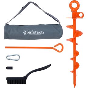 Dog Tie Out Stake Heavy Duty Dog Stake for Large Dogs up to 210 lbs 360° Swivel Dog Stakes for Outside Camping Gear Beach,Camping, Yard, Snow