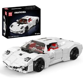 Mould King 10196 Sport Car Model, Clasic Racing Car Building Blocks Kit with 1423 Pieces, Construction Vehicle Toy for Kids, Collection Set for Adult