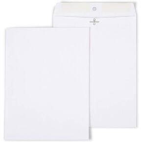 مغلفات كتالوج كاتالوج Staples ، 9 بوصة L x 12 بوصة H ، White ، 200/Carton (ST570253-CCVS)