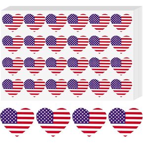 Anwyll American Flag Stickers - 500Pcs 1 * 3/4Inch USA Patriotic Seals Labels Stickers Self-Adhesive 4th of July Sticker Memorial Day Sticker for Independence Day Kids Reward Envelope Seal Card