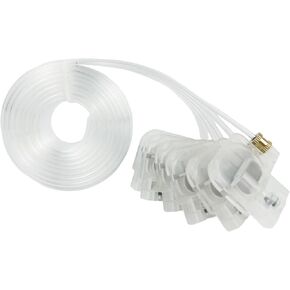 Printer Ink Damper Fit for Epson R1390 L800 L1300 L1455 L801 L1800 L810 L850 R330 L805 L201 Printer, Transparent Ink Dumper Filter Ink Tube Hose Pipe Line, 6 Color for L Series Printer
