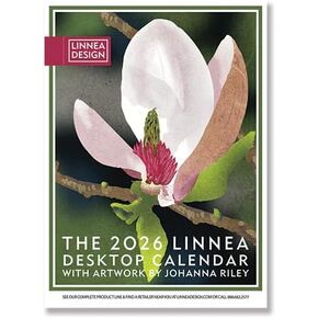 Linnea Design 2026 Desktop Calendar 5 x 7" Artwork by Johanna Riley