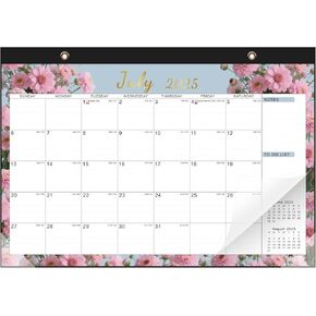 Desk Calendar 2025-2026, 18 Months Calendar Runs from July 2025 to December 2026, 17" x 12" Desktop Monthly Planner with To-Do List and Notes, Monthly Calendar for Home School Office Desk