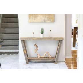 Inverted Aztec A-Frame Console Table