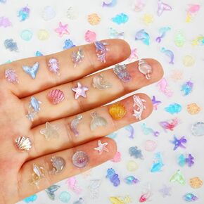 200 PCS MINI Resin Ocean Animals ، Tiny Se Se Sean Animal Varists لإخفاء زينة حوض السمك البلاستيكية المصغرة لـ DIY Fairy Garden Dollhous