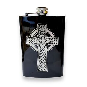 8oz قارورة سلتيك سوداء أسود