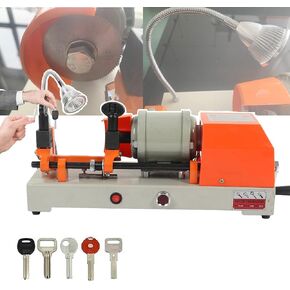 Automatic Horizontal Copy Machine(with Protective Cover), 5 Duplicating Types, Accurate Adjustment, Adjustable Lighting, for Duplicating Security Keys Locksmith, Easy Operation,TH-292 ()