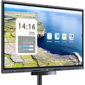 55'' 4K Smart Board, Android 14 OS 8+128 GB Interactive Whiteboard, Electronic Digital Whiteboard with Open App Ecosystem, Built in 20MP Camera for Home, Office and Classroom