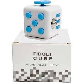 Premium Fidget Gadget Cube for Work, School, or Relaxation Fun Cube Toy Designed to Relieve Stress, Improve Focus, and Boost Productivity – Helps Stay Calm and Concentrated (Arctic Blue)