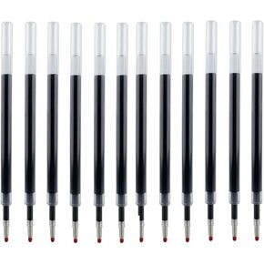 20 Pieces Gel Pen Refills Compatible with Pilot G2 Pens 0.5 Refills Black, Fine Point Ink Pen Refills for Click Pens