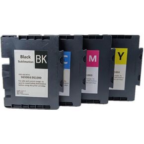 1 Set Compatible Ink Cartridge with Chip for SG500 SG1000 Sublimation Refurbish Printer No Serial Number(Y)