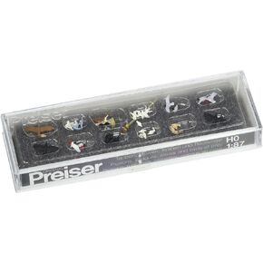 Preiser HO Scale Model Figure/Animal Set - Birds (Pigeons, Seagulls, Crows) 22Pk