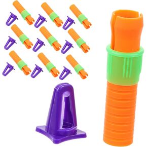 NUOBESTY 20pcs Crayon Caps for Oil Painting Versatile Crayon Sharpener and Holder for School Office Use Life Easy Use Design
