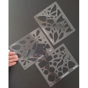 - 3 قوالب تصميم المجوهرات اللاتينية "نسيم" ، "أساسي" ، "فرح"