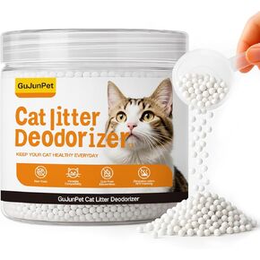 Cat Litter Deodorizer - Advanced Fragrance-Free Odor Control for Sensitive Cats - Reduces Scooping, Extends Litter Use - Hypoallergenic Formula Ideal for Multi-Cat Homes