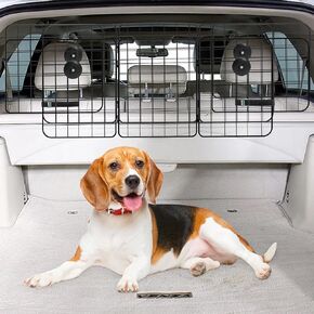 Adjustable Dog Car Barrier for SUVs, Trucks, Vehicles, Universal Pet Divider Cargo, Heavy Duty Dog Gate for Pet Saftety Car Travel Accessories