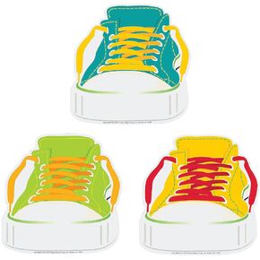 Sneakers Bb Cutouts - 36 Pieces - Educational and Learning Activities for Kids