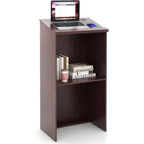 تانجكولا أرضي منصة ، محاضرة ناطقة بالخشب مع رف قابل للتعديل ، مساحة تخزين كبيرة ودرج قلم/قلم رصاص ، مثالي للمؤتمر ، القاعة ، الفصل الدراسي (الأسود) in Kuwait