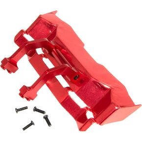 Tail Wing Compatible with 1/14 MJX Hyper Go 14209 14210 Upgrade Rc Car Aluminum Alloy Spoiler Part Replacement(Red)