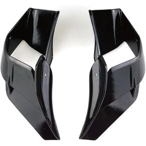 Front Side Spoiler Motorcycle Black Spoilers Kit R7 Winglet Aerodynamic Wing. Compatible for Yamaha. YZF-R7 2021-2024(Bright Black)