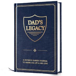 Dad’s Story Journal (Hardcover) – A Guided Legacy Journal for Dad to Share His Life Story and Memories | Sentimental Gifts for Dad’s Birthday, Retirement| Thoughtful Prompts & Family Tree Included