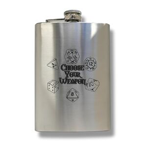 8oz Choose Your Weapon SS Flask