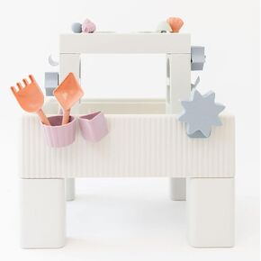 PLAYSMOL Tide Water & Sensory Table, 3-in-1 Play Sand Table with Lid, Toddlers & Kids Outdoor Activity Water Station, Ages 3+