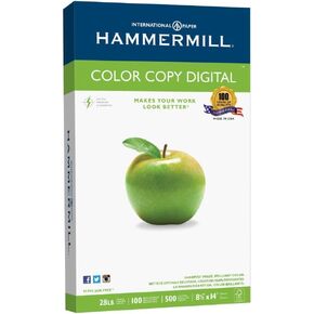 Hammermill dPXmFb Paper, Color Copy Digital, 28lb, 8.5 x 14, legal, 100 Bright, 500 Sheets (2 Pack)