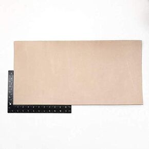 SLC 12"x24" 6-7 Ounce Full Grain Import Vegetable Tanned Tooling Leather Pre-Cut for Carving, Stamping, Dyeing, and Laser Engraving 2.4mm-2.8mm Thickness