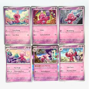 Tinkaton 105/193 - Paldea Evolved - Pokemon Evolution Set - 6 Card Lot - Scarlet & Violet