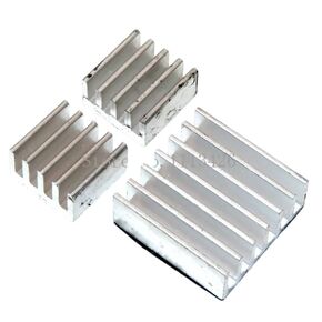 1Set/Lot Adhesive 3 Heatsink Cooler Pure Aluminum Heat Sink Set Kit Radiator for Cooling 2 B New 2025 High Reliable Electronic
