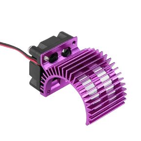 Engine Heat Sink, RC Accessory 4 Colors Model Accessory Heat Sink with Fan, for RC Car (Black)