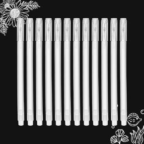 SmootherPro White Gel Pen 3 PCS مجموعة قلم الحبر الأبيض 0.6 مم نقاط الهلام للورق الأسود الرسم في كتاب الكتابة للكتابة (S060-3)