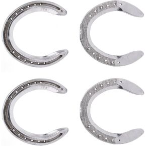 حدوة أحداث سبيكة ألومنيوم قوية للحصان ، طقم الوزن الخفيف لمزرعة سباق السباق ، 4pcs ملحقات غير قابلة للانزلاق (النوع 5 (8.3 × 8.3 × 3.5 بوصة)) in Kuwait