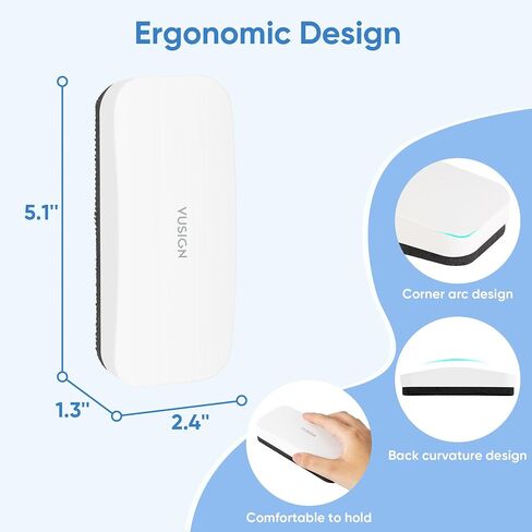 Vusign Magnetic Dry Erase Eraser ، Eraser Glass Board for Board Dry Erase ، لوحة زجاجية ، لوحة تقويم ، مكتب ، المنزل ، اللوازم المدرسية ، 2 عبوة in Kuwait