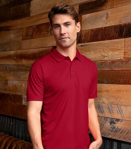 Vantage Apparel Men's Collegiate Premium Moisture Wicking Team Color Icon Polo in Saudi Arabia
