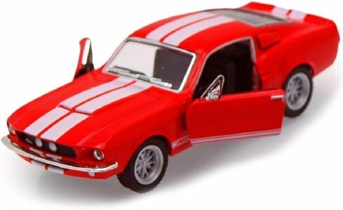 KiNSMART 1967 Ford Shelby Mustang GT500 Blue 1:38 Scale 5 Inch Die Cast Model Toy Race Car w/Pullback Action in Saudi Arabia
