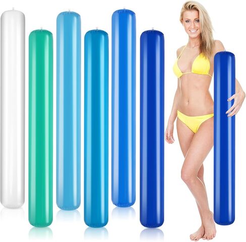 Libima Pool Inflatable Noodle 41 Inch Inflatable Sticks Colorful Outdoor Water Games Blow up Pool Noodles Floats for Adults Summer Swimming Beach Lake Party Sports Decor in Saudi Arabia