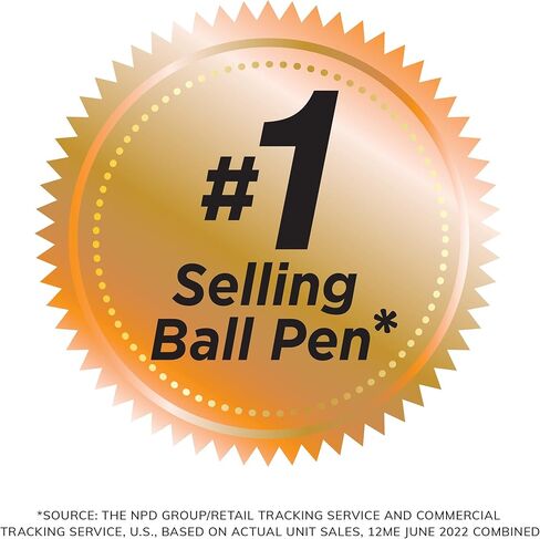 BIC Round Stic Xtra Life Blue Ballpoint Pens, Medium Point (1.0mm), 10-Count Pack of Bulk Pens, Flexible Round Barrel for Writing Comfort, No. 1 Selling Ballpoint Pens in Kuwait