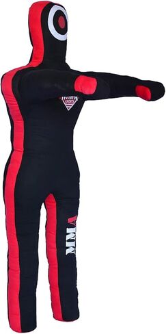 MMA SPORTS MMA Grappling Dummies | Wrestling Dummy for Adults & Youth | Sitting Boxing Dummy for Brazilian Jujitsu gi, Judo, Karate | Unfilled 6 FT Punching Training Dummy, Black, 6 FEET / 72inch in Kuwait