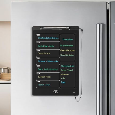 Magnetic Weekly Chore Chart for Adults, 9.8"×6.7" Small to Do List Dry Erase Board for Fridge Grocery Shopping Kitchen Menu Planning Whiteboard Refrigerator Digital Notepad Blackboard Meal Planner in Saudi Arabia