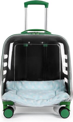 Pet Trolley Case Out and About Portable Cat Bag Pet Luggage Breathable Cat Trolley is Perfect for Travelling/Walking (Color : 03) in Saudi Arabia