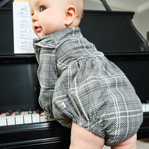 مجموعات وفساتين قصيرة من HonestBaby متعددة العبوات 100% من القطن العضوي للرضع والأطفال الصغار الأولاد والبنات للجنسين والفهد، 6-9 أشهر in Saudi Arabia