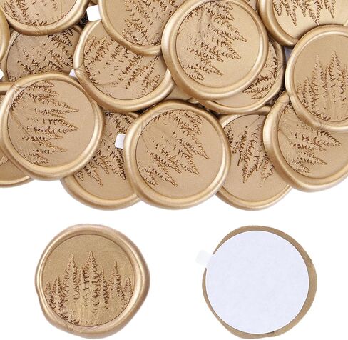 Silver Conch Wax Seal Stickers - 50 PCs Embossed Wax Seals Stickers for Beach Wedding Invitation Accessories, Self Adhesive Stamp Sticker for Envelopes Gift Wrapping Christmas Party in Kuwait