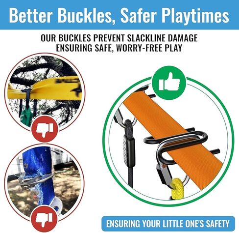 Hyponix Ninja Obstacle Course for Kids – 2 x 60 ft Slacklines with 13 Weatherproof Obstacles – Monkey Net, Ratchet-Tight Tech, Supports 880 lbs – Climbing & Swinging Backyard Fun in Saudi Arabia