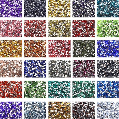 15000 Pieces 30 Color 5D Shiny Resin Diamond Art Painting Beads, Rhinestones Accessories for Crafting, Round Beads Art Replacement for DIY Craft Diamond Art Painting Accessories in Kuwait