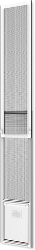 V2 Patio Pet Door Screen Insert Panel for Sliding Doors, Fits Door Track Min Ht 62.99" to Max Ht 84.25",UV Resistant Mesh, Locking Magnetic Dog Door, Easy Install and Removal, Large, White in Kuwait