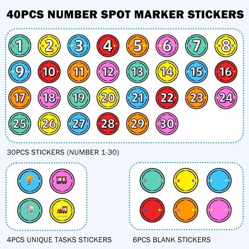 40 Pieces Dry Erase Circle Dots, 6 Inches Multicolor Vinyl Line Up Spots Self Adhesive Classroom Floor Stickers for Preschool Kindergarten Elementary Teachers in Saudi Arabia