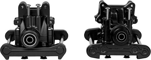 ترقية السباق أجزاء CNC الألومنيوم 7075 مربع التروس الخلفي الأمامي مجموعة لوسى 8ight-X Super Lasernut 1/6 6S TLR242025. و TLR242043 (أسود) in Kuwait