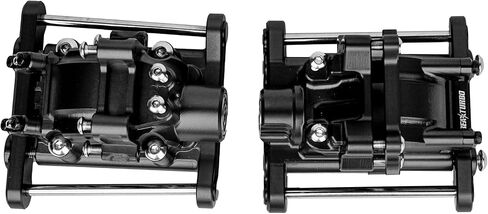 ترقية السباق أجزاء CNC الألومنيوم 7075 مربع التروس الخلفي الأمامي مجموعة لوسى 8ight-X Super Lasernut 1/6 6S TLR242025. و TLR242043 (أسود) in Kuwait
